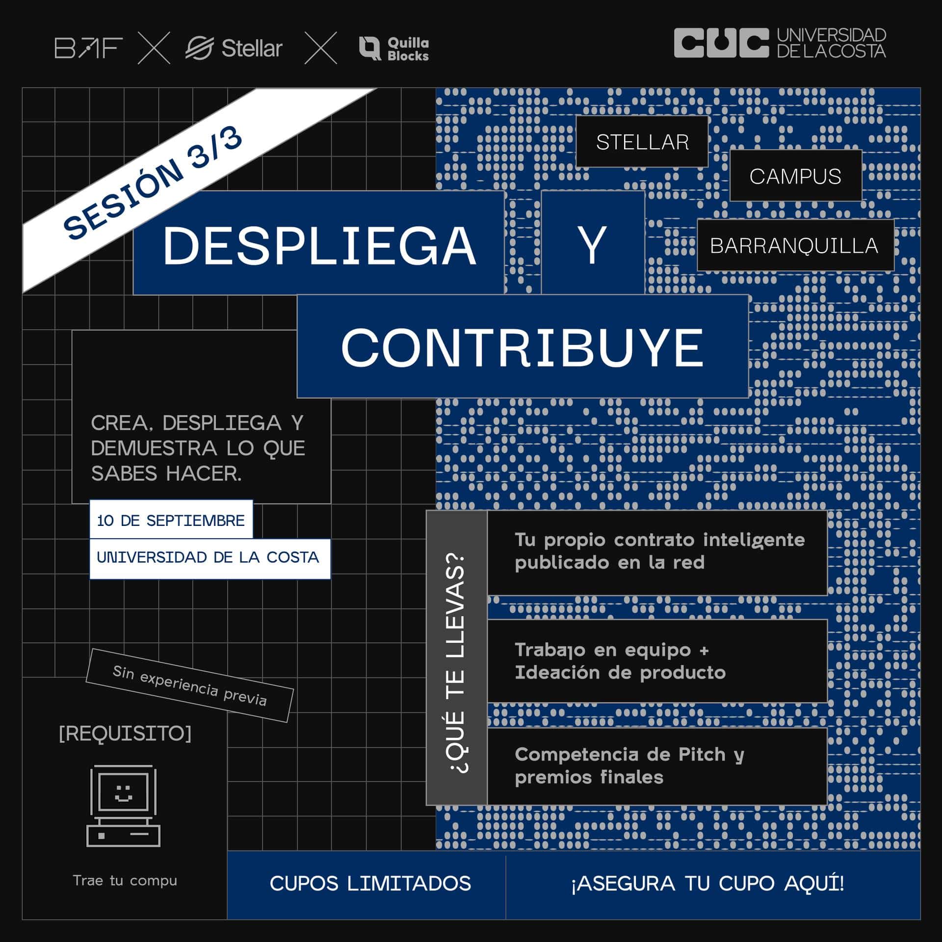 Stellar Campus Barranquilla · Sesión 3: Despliega y contribuye · Universidad de la Costa