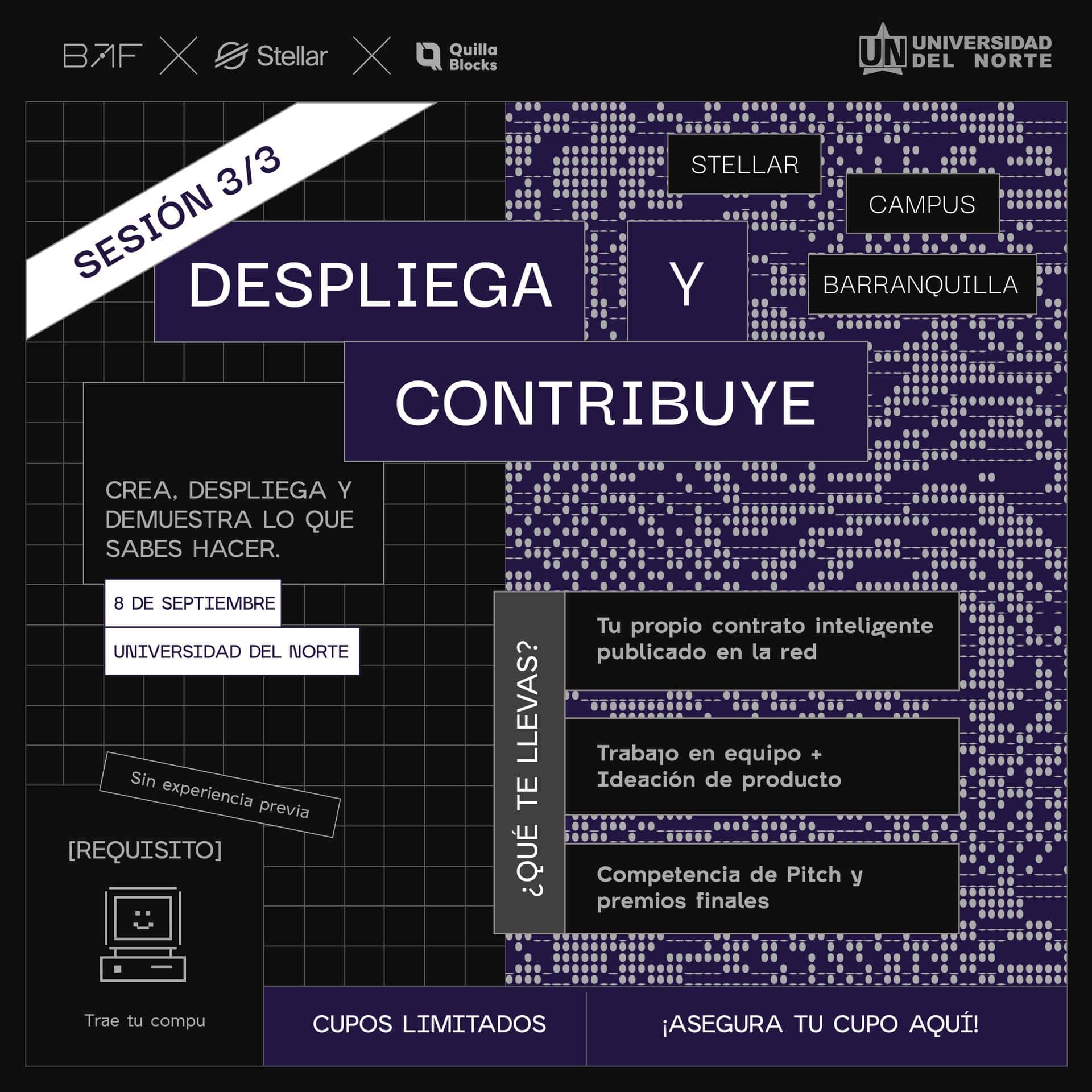 Stellar Campus Barranquilla · Sesión 3: Despliega y contribuye · Universidad del Norte