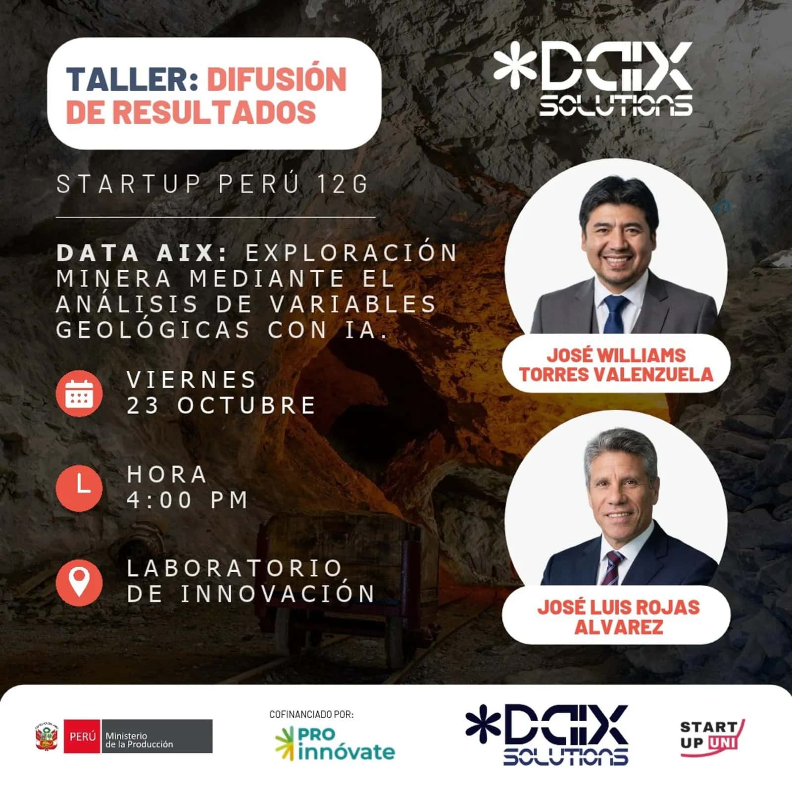 ⛏️ Taller de Difusión de Resultados "DATA AIX" – SUP 12G 🚀
