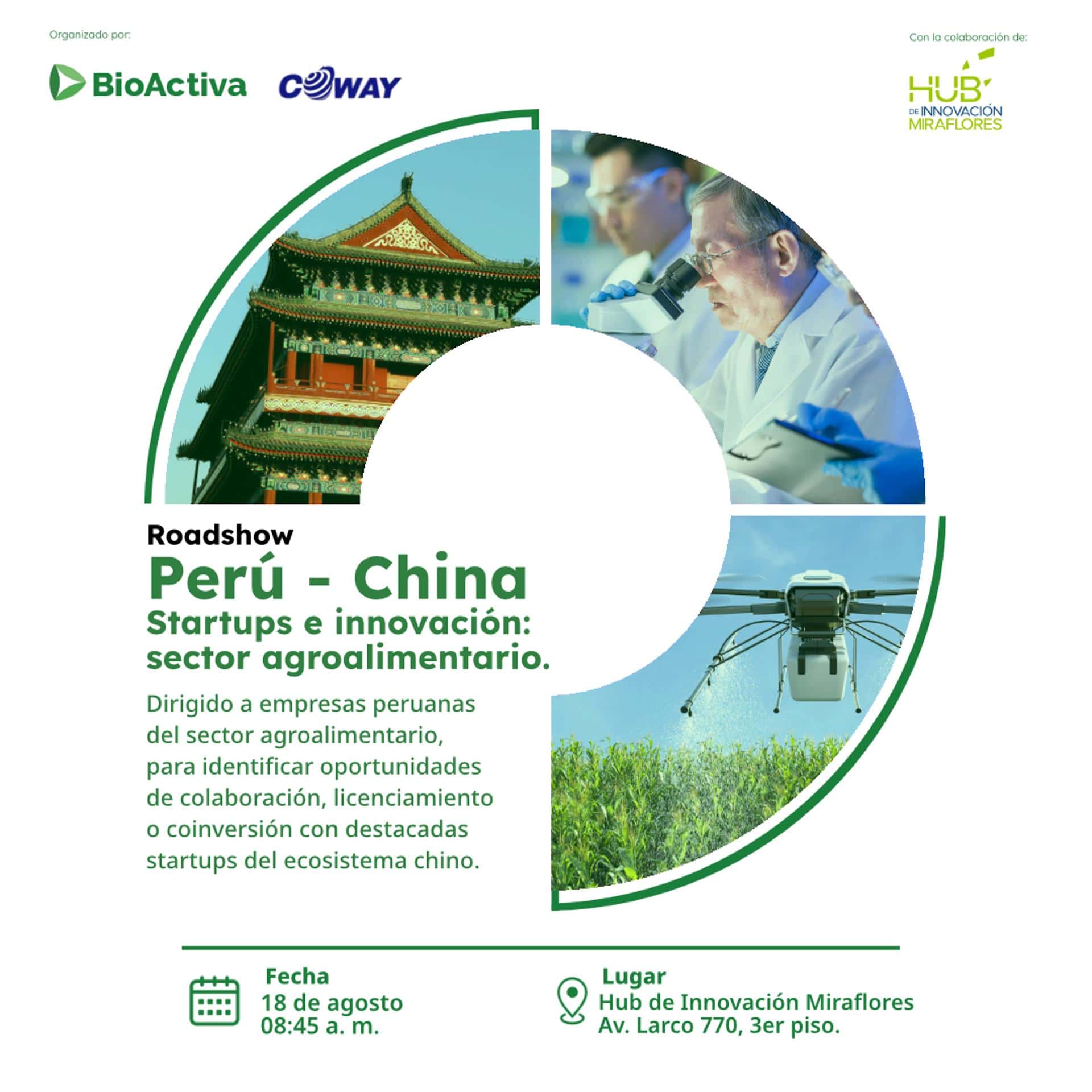 Roadshow Perú - China: Startups e innovación para el sector agroalimentario